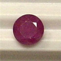 0.62 CTS ROUND RUBY 5 MM