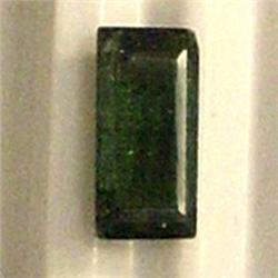 1 CTS EMERALD CUT GREEN TOURMALINE 7x3 MM - INCLUDED