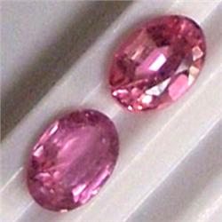 1.09 CTS PAIR OF OVAL PINK TOURMALINE 6x4 MM