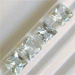 2.07 CTS LOT OF SQUARE CUT AQUAMARINE 5x5 MM