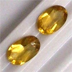 0.76 CTS PAIR OF OVAL CITRINE 6x4 MM