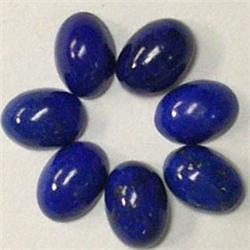 6 CTS LOT OF OVAL AFGHAN LAPIS LAZULI CABOCHON 7x5 MM