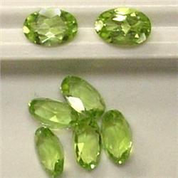 3.50 CTS LOT OF OVAL PERIDOT 6x4 MM