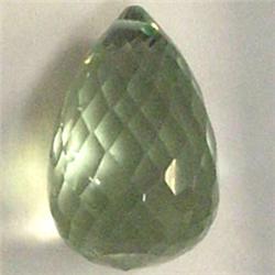12 CTS GREEN AMETHYST BRIOLETTE 16x10 MM