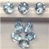 Image 1 : 1 CTS LOT OF ROUND AQUAMARINE 4 MM