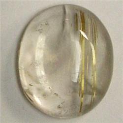 19.03 CTS RUTILATED QUARTZ CABOCHON 20x16 MM