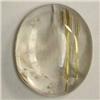 Image 1 : 19.03 CTS RUTILATED QUARTZ CABOCHON 20x16 MM