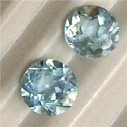 0.50 CTS PAIR OF AQUAMARINE 5 MM