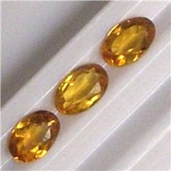 0.68 CTS LOT OF 3 OVAL CITRINE 5x3 MM