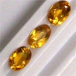 0.72 CTS LOT OF OVAL CITRINE 5x3 MM