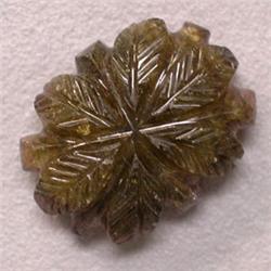 18.47 CTS CARVED TOURMALINE 20x15 MM