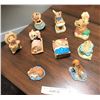 Image 1 : 7 Pendelfin Bunny Figures & 2 Richard Cooper & Co Stratford-Upon Avon Puppy Figurines