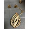 Image 8 : Gold Colour Vintage Jewellery incl Cameo Pendant, Italian Earring/Necklace/Ring Set, Amethyst Neckla
