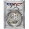 2002-W $1 Proof American Silver Eagle Coin PCGS PR69DCAM Edmund Moy Signature