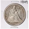 1849 $1 Seated Liberty Silver Dollar Coin
