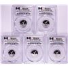 Lot of (5) 2016-Mo Mexico Proof 1/10 oz Silver Libertad Coin PCGS PR69DCAM