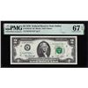 Image 1 : 1976 $2 Federal Reserve STAR Note Fr.1935-K* Dallas PMG Superb Gem Uncirculated 67EPQ