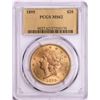 1895 $20 Liberty Head Double Eagle Gold Coin PCGS MS62 Gold Foil Label