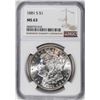 Image 1 : 1881-S $1 Morgan Silver Dollar Coin NGC MS63