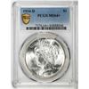 Image 1 : 1934-D $1 Peace Silver Dollar Coin PCGS MS64+ Plus