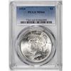 Image 1 : 1924 $1 Peace Silver Dollar Coin PCGS MS64