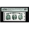 Image 1 : Circa 1970's Washington Center Giori Test Note PMG Superb Gem Uncirculated 69EPQ