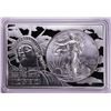 2012 $1 American Silver Eagle Coin & 2oz Silver Bar Set