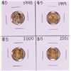 Lot of 1998-2001 $5 American Gold Eagle Coins