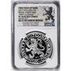 Image 1 : 2017 Netherlands Proof Lion Dollar Restrike Silver Coin NGC PF70 Ultra Cameo FYOI