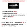 Image 1 : BUYERS PREMIUM AND FEES