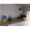 Image 13 : PORCH ITEMS - COUNTER TOPS AND HANGING ITEMS - RACKS, AND GARDENING ITEMS PLEASE SEE IMAGES FOR MORE