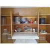 Image 2 : STOVE AREA: UPPER CABINET - ALL CONTENTS & SW-CORNER COUNTERTOP ITEMS.
