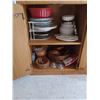 Image 1 : LOWER WOOD CABINET CONTENT (TWO SHELVES) PLEASE SEE IMAGES FOR MORE DETAIL