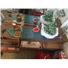 Image 2 : CONTENTS OF TRIPLE DRESSER AREA INCLUDES: BOXES OF SHEETS, PILLOWCASES, CHRISTMAS ITEMS, ETC. EXCLUD