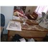 Image 3 : CONTENTS MASTERBEDROOM-EXCLUDES: CHEST w/ LINENS- INCL: QUEEN BED, WATERBED FRAME, DRESSERS (X2) DES