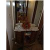 Image 1 : CABINET IN MAIN UPPER HALL & CONTENTS:VASES, NECKLACE.