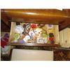 Image 8 : DOUBLE BED, VANITY w/ MIRROR & CONTENTS; SM. BOOKSHELF; CLOSET CONTENTS, CHAIR, SOME JEWELRY; BLANKE