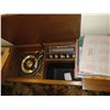 Image 4 : RECORD PLAYER CABINET (WESTINGHOUSE TRANSISTOR RADIO, ?20 RECORDS; 1988 Newspaper DEPICTING WAYNE