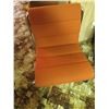 Image 3 : ORANGE AND METAL CHAIR, LEATHER TWEED RECLINER, HUTTERITE QUILT (APPROX QUEEN SIZE) TWO PILLOWS, TWO