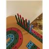 Image 2 : CRIBBAGE TABLE AND TRAVEL CHECKERS BOARD (NO PIECES)