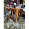 Image 2 : SIDE TABLE WITH LAMPS COASTERS AND MISC, COFFEE TABLE, FAN, SMALL SHELF