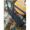 Image 8 : SIDE TABLE WITH LAMPS COASTERS AND MISC, COFFEE TABLE, FAN, SMALL SHELF