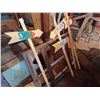 Image 5 : SAW HORSES, STOOL, SIGNS AND FRAME