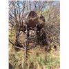 Image 1 : TWO FUEL TANKS ON DOUBLE STAND AND BARREL (CONDITION UNKNOWN)