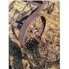 Image 3 : ANTIQUE STEEL WHEELED ROD WEEDER - MISSING PARTS