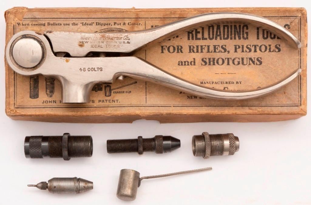 Reload Tools Marlin .45 Colt Ideal Reloading Tools No.3 Set with Original Box and ...