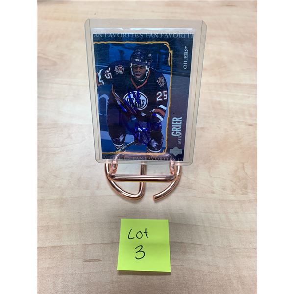 Mike Grier - Fan Favorites - Autographed - NHL Card