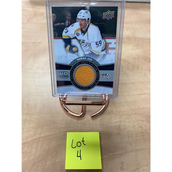 Roman Josi - UD Game Jersey- NHL Card