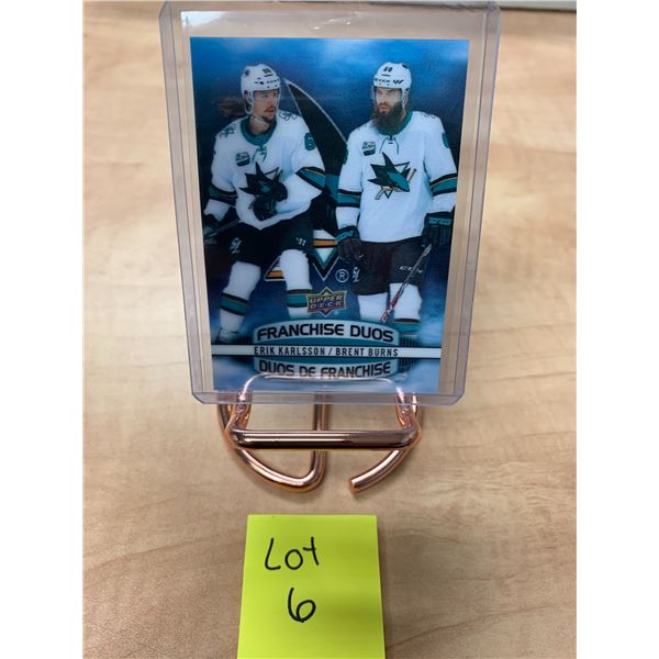 Franchise Duo Erik Karlsson / Brent Burns - NHL Card