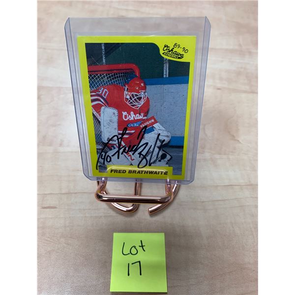 Fred Brathwaite - Autographed - NHL Card